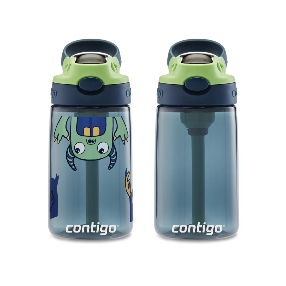 Kids Straw Water Bottle with AUTOSPOUT? Lid, 14oz - Image 2