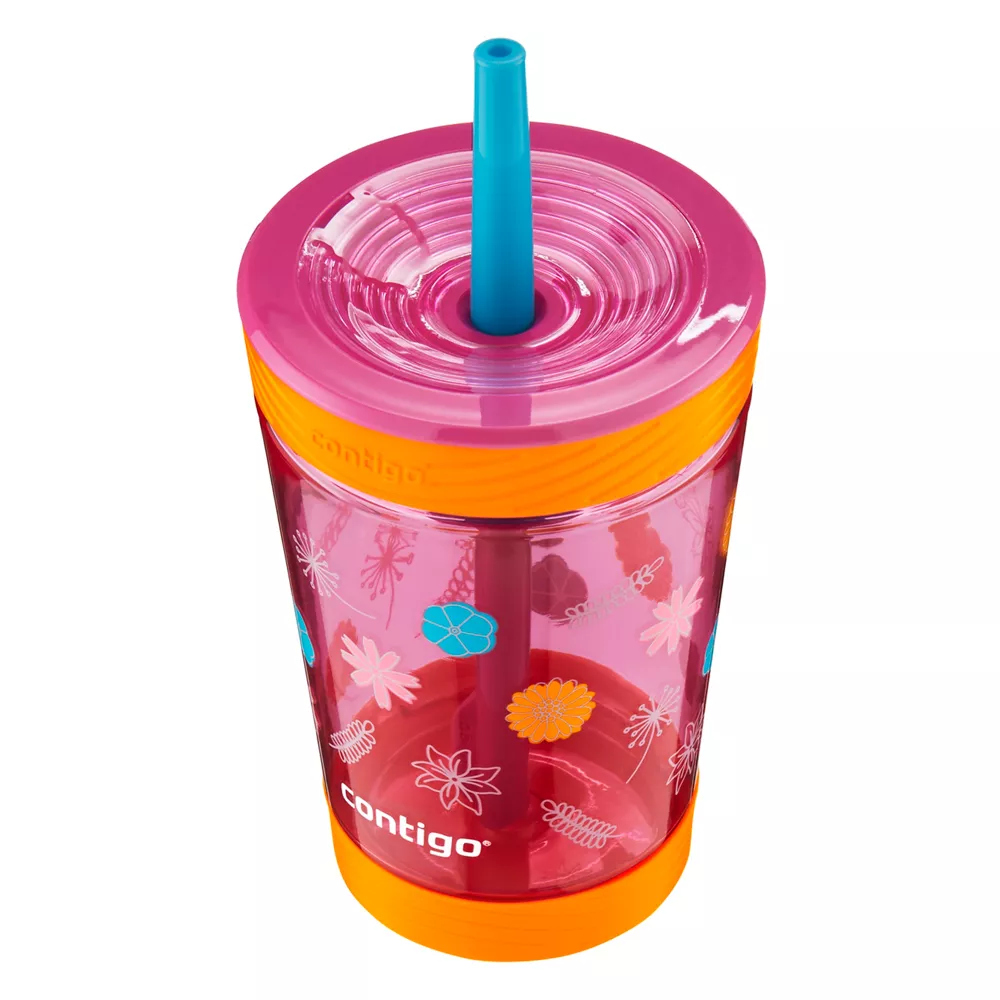 Kids Spill-Proof Tumbler with Straw, 14oz - Image 4