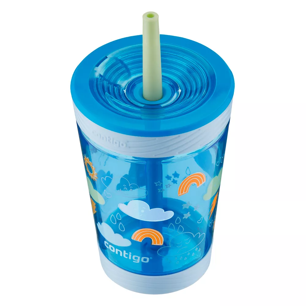 Kids Spill-Proof Tumbler with Straw, 14oz - Image 6